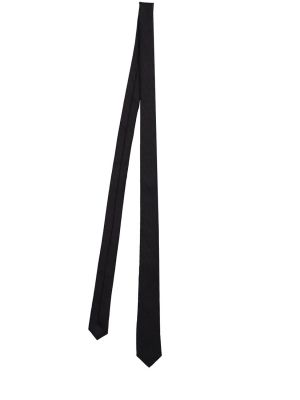 Svilena kravata Valentino Garavani crna