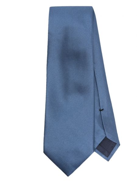 Μεταξωτή γραβάτα ζακάρ Tom Ford μπλε