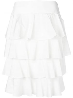Falda larga Fendi blanco