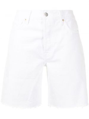 Pantalones cortos de cintura alta Frame blanco