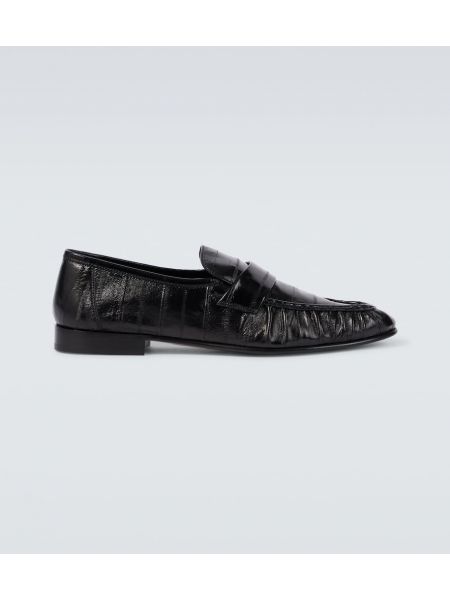 Læder loafers The Row sort