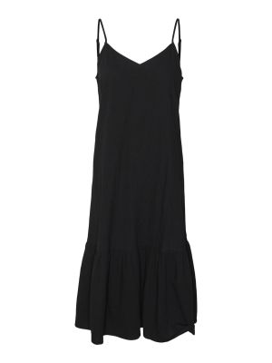 Midi haljina Vero Moda crna