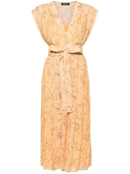 Kleid mit print mit plisseefalten Fabiana Filippi