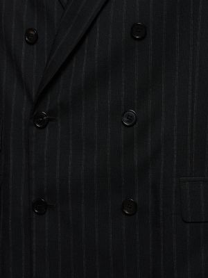 Pruhovaný oblek Acne Studios černý