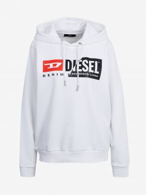 Mikina s kapucňou Diesel biela