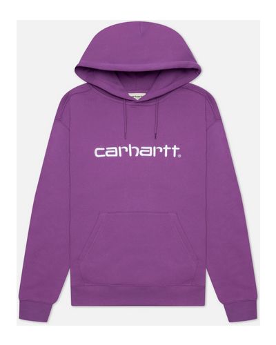 Женская толстовка Carhartt WIP W Carhartt Hooded 9 Oz,  , размер XS - Фиолетовый
