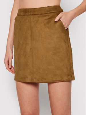 Mini suknja Vero Moda smeđa