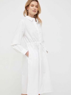 Sukienka mini bawełniana Tommy Hilfiger biała