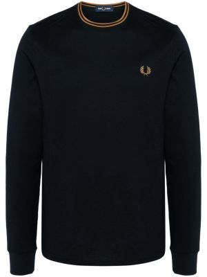 Hanorac cu broderie din bumbac Fred Perry