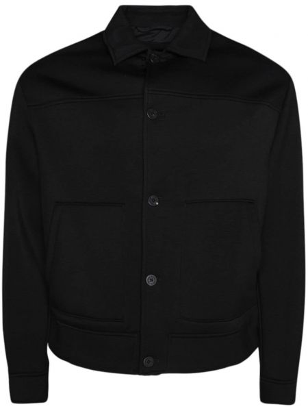 Chemise longue en jersey à motif mélangé Neil Barrett noir