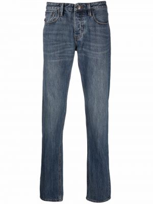 Låg midja jeans med normal passform Emporio Armani blå