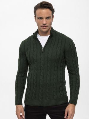 Džemperis ar augstu apkakli Felix Hardy zaļš