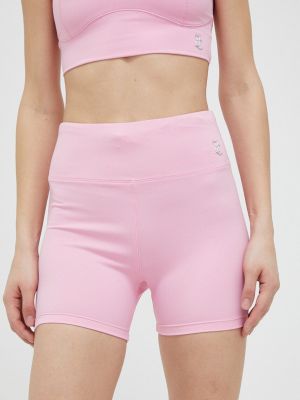 Kratke hlače visoki struk Juicy Couture ružičasta