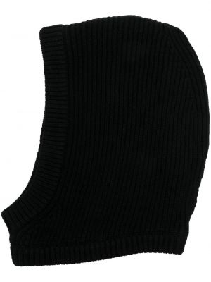 Strikket balaklava Rick Owens svart