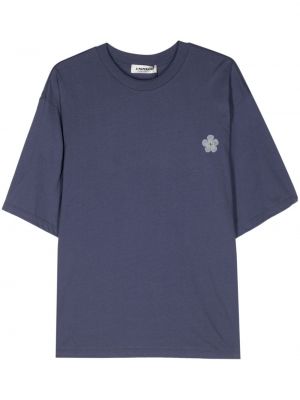 Kokvilnas t-krekls ar apdruku A Paper Kid zils