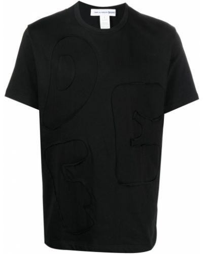 T-shirt med applikationer Comme Des Garcons Shirt svart