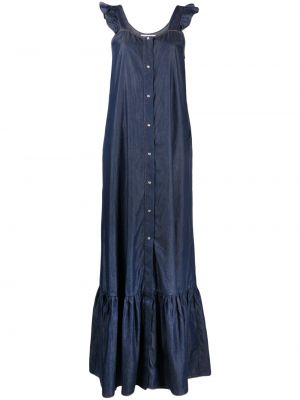 Макси рокля с волани Jacob Cohën синьо