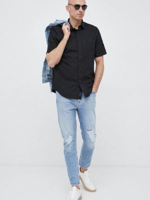 Koszula jeansowa Calvin Klein Jeans czarna