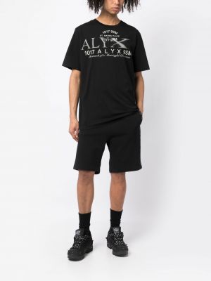 Shorts de sport à imprimé 1017 Alyx 9sm noir