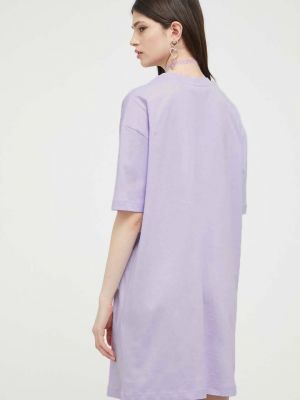 Платье мини оверсайз Love Moschino фиолетовое