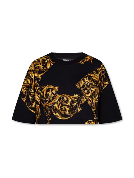 Oversize t-shirt Versace Jeans Couture, сzarny