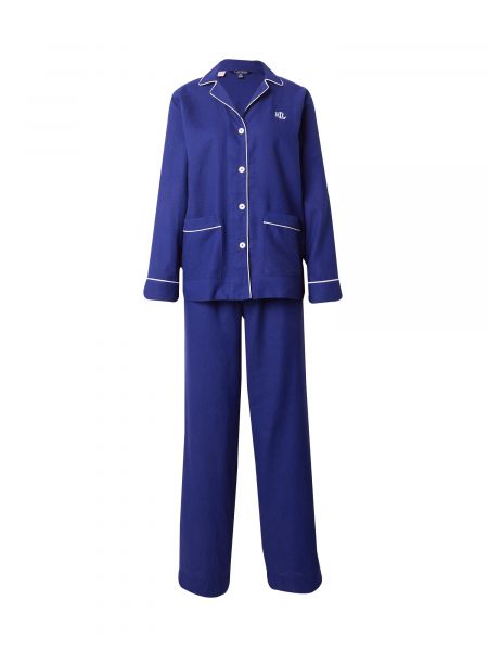Pyžamo Lauren Ralph Lauren modrá