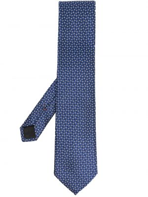 Selyem hímzett nyakkendő Zegna