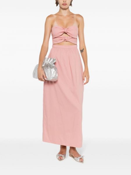 Dlouhé šaty Adriana Degreas růžové