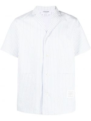 Chemise avec manches courtes Thom Browne bleu