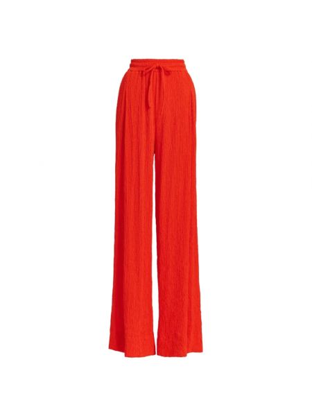 Szerokie spodnie Essentiel Antwerp czerwone
