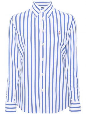 Памучна плетена поло тениска бродирана Polo Ralph Lauren