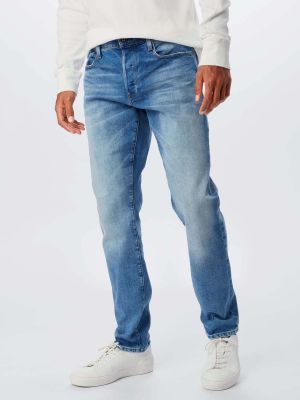 Jeans skinny large à motif étoile G-star bleu