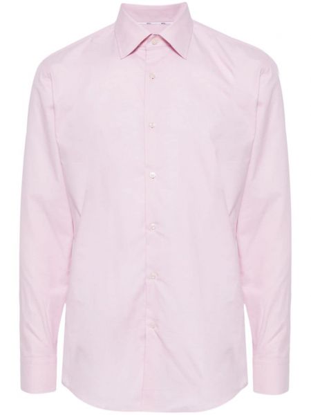 Klasisks kokvilnas krekls Boss rozā