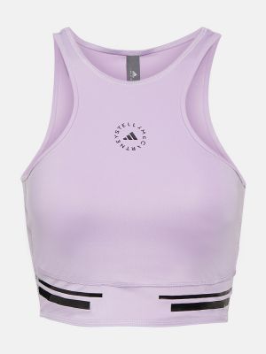 Džersis sportinė liemenėlė Adidas By Stella Mccartney violetinė
