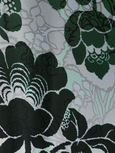 Květinový hedvábný šál s potiskem Pierre-louis Mascia zelený