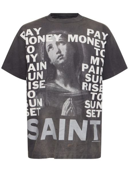 T-shirt Saint Michael noir