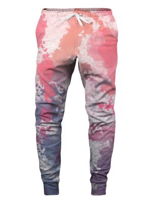 Спортни панталони с tie-dye ефект Aloha From Deer розово