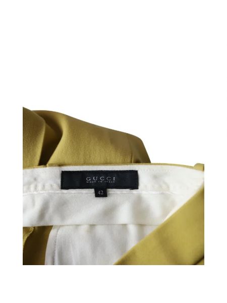 Falda de lana Gucci Vintage amarillo