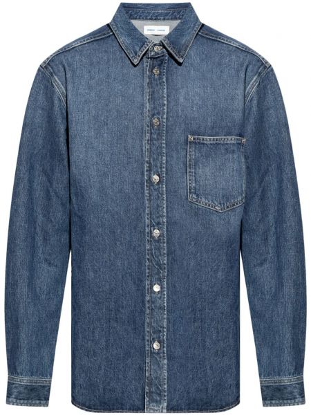 Denim skjorte Samsoe Samsoe blå