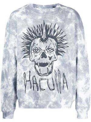 Пуловер с принт Haculla сиво