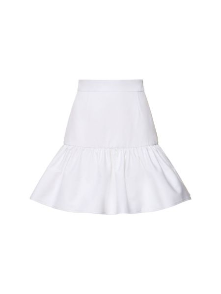 Βαμβακερή φούστα mini Patou λευκό