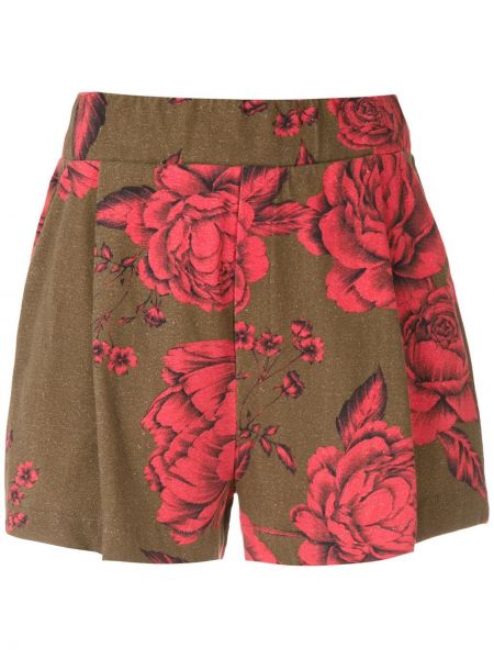 Pantalones cortos de flores Osklen verde