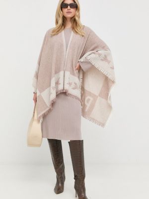 Sweter wełniany Patrizia Pepe, różowy