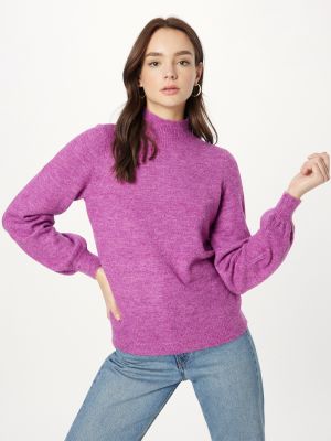 Džemperis ar augstu apkakli Vero Moda rozā