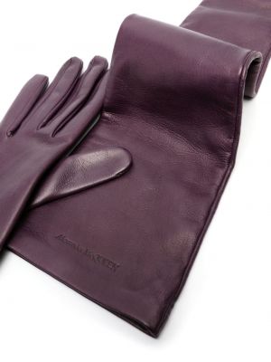 Handschuh Alexander Mcqueen lila