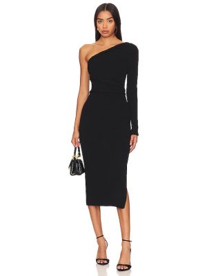 Kleid mit one-shoulder-träger Milly schwarz