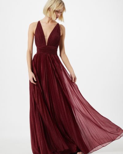 Вечерна рокля Luxuar винено червено
