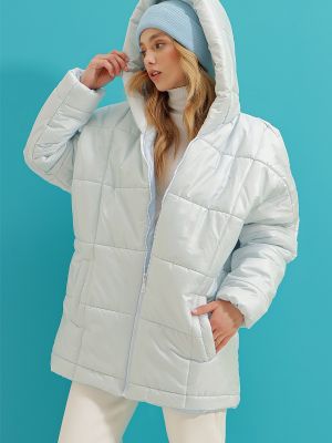 Zimná bunda Trend Alaçatı Stili - Modrá