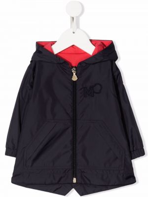 Cappotto con cerniera Moncler Enfant blu