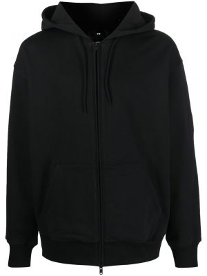 Mikina s kapucí na zip Y-3 černá